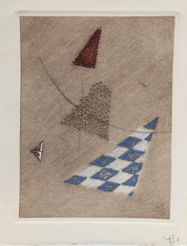 版画 Piza - Carte de Voeux - Galerie Michel (Paris) 