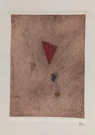 版画 Piza - Carte de Voeux - Galerie Michel (Paris) 