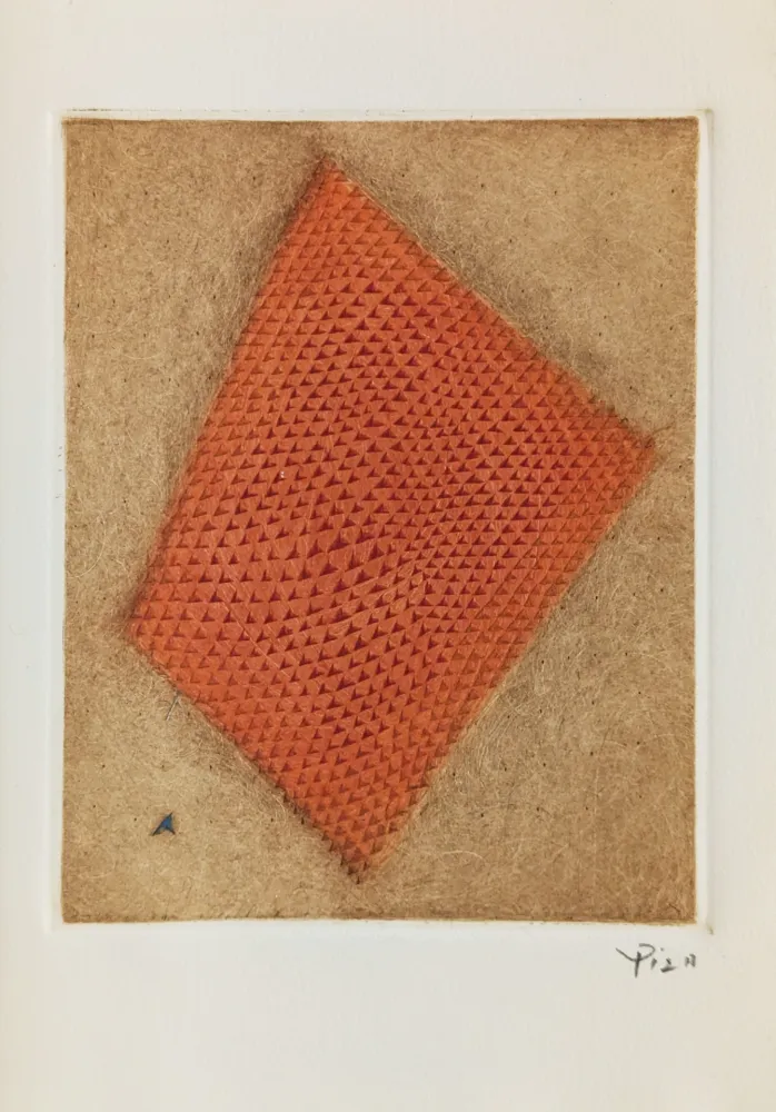 版画 Piza - Carte de Voeux - Galerie Michel (Paris) 