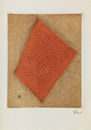 版画 Piza - Carte de Voeux - Galerie Michel (Paris) 