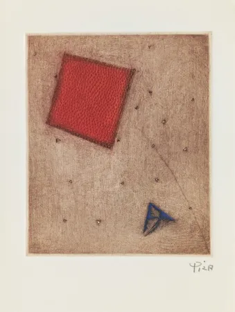 版画 Piza - Carte de Voeux - Galerie Michel (Paris)