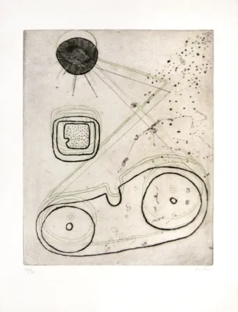 版画 Piza - Composition