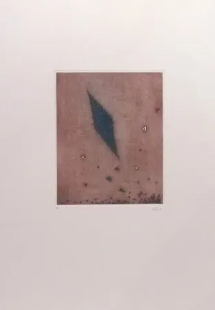 版画 Piza - Losange Bleu 