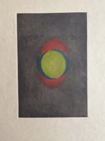 版画 Piza - Rouge bleu vert 