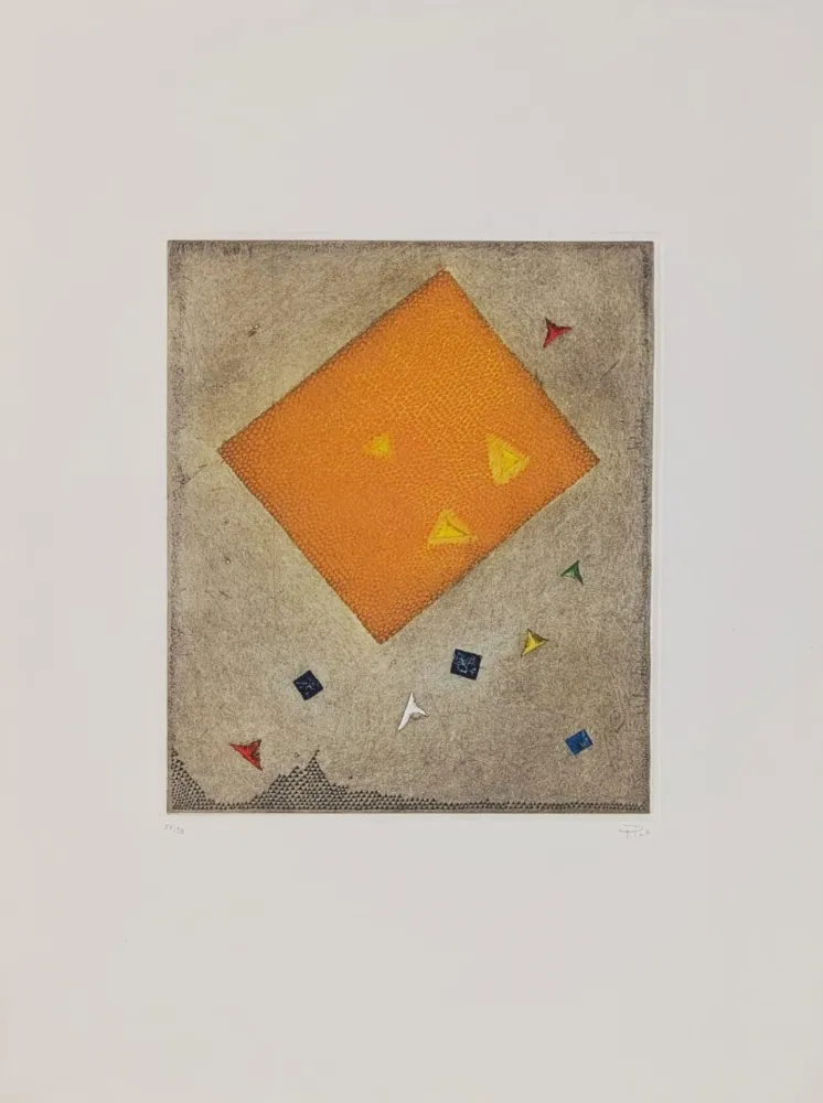 版画 Piza - Sans titre 