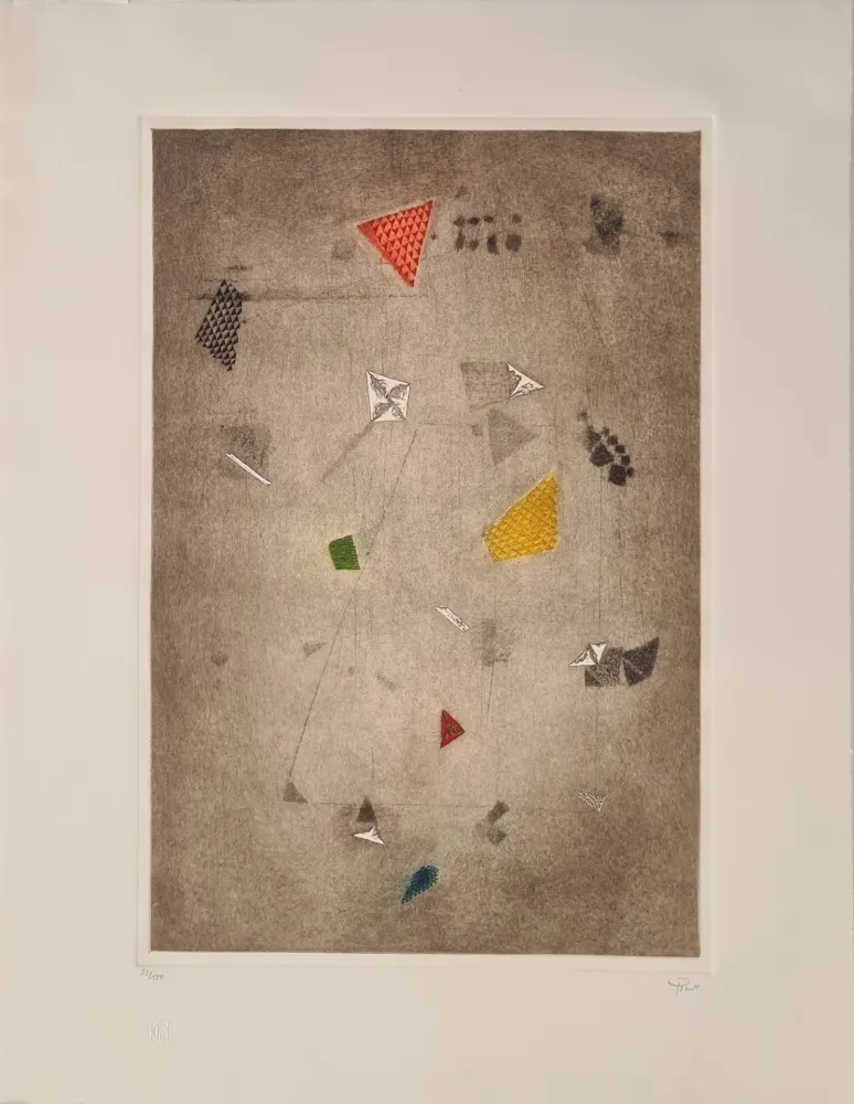 版画 Piza - Striation 