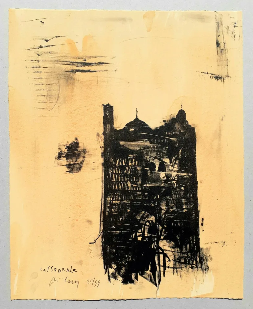 石版画 Pizzi Cannella - Cattedrale