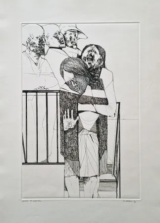 蚀刻版画 Plattner - L'urlo