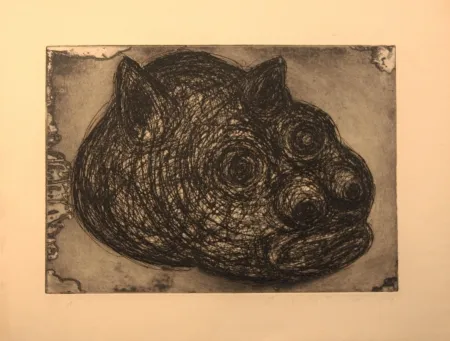 蚀刻版画 Plensa - Gat, 2 