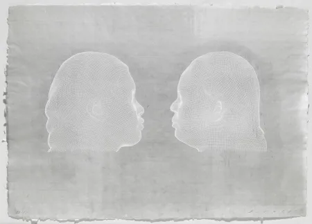 版画 Plensa - Nuria et Irma (blanc)