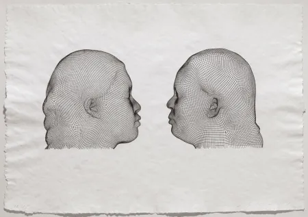 版画 Plensa - Nuria & Irma (noir)