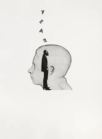 版画 Plensa - Suite du temps XIV