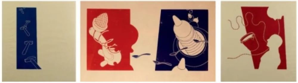 丝网印刷 Plensa - Tríptico