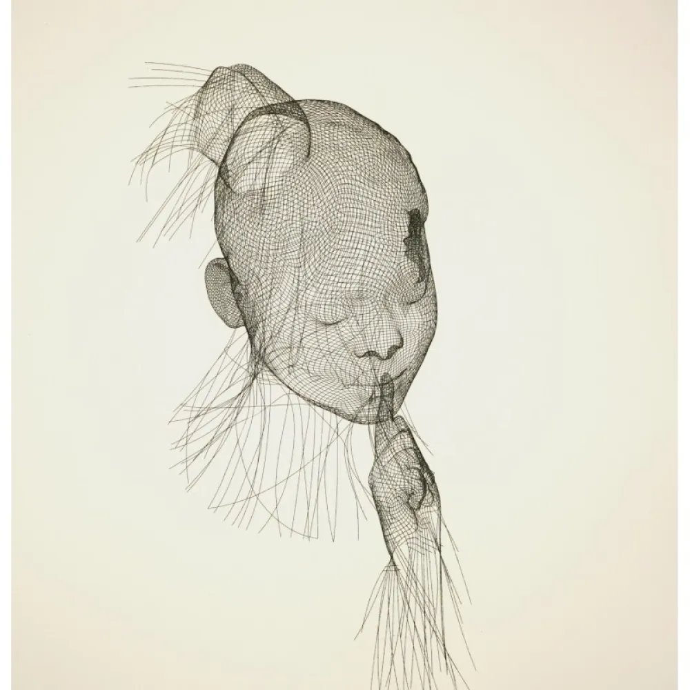 蚀刻版画 Plensa - Untitled