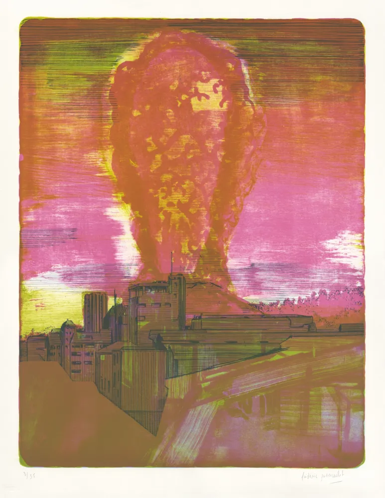 石版画 Poincelet - Naples