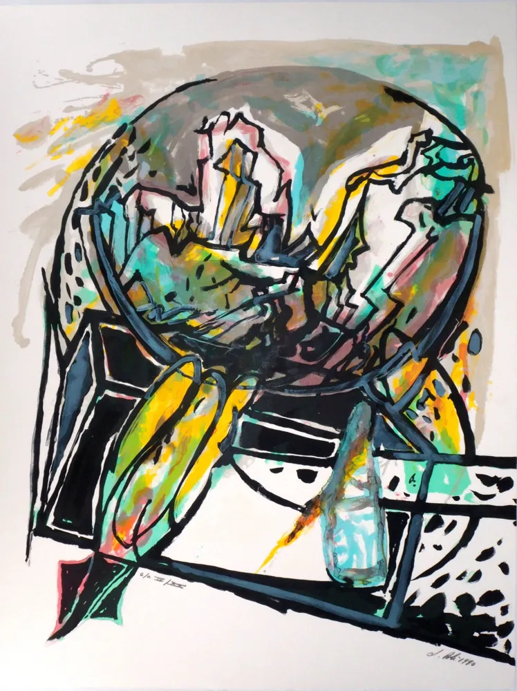 石版画 Poli - Cohérence, le Monde