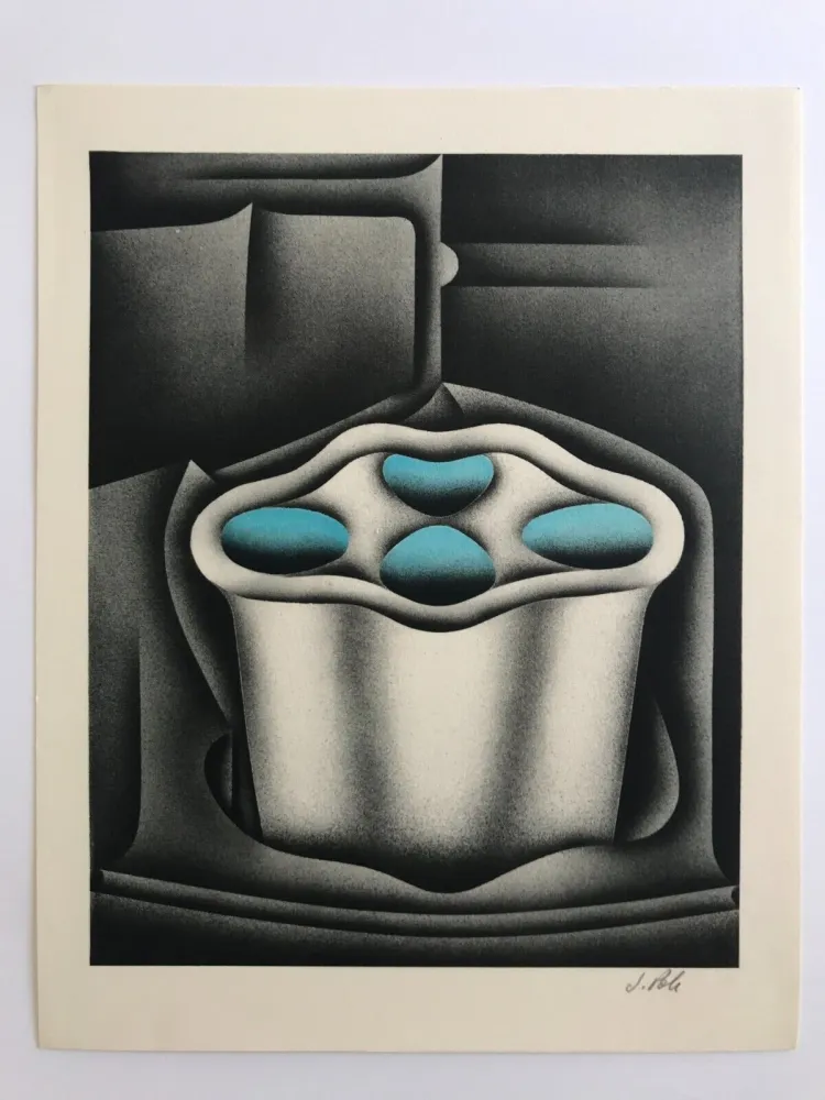 石版画 Poli - Gazomètres