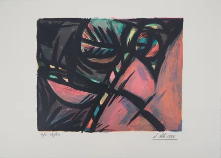 石版画 Poli - Le printemps