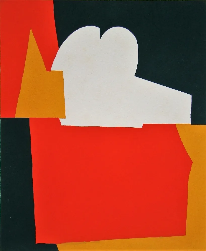 镂版印刷 Poliakoff - Composition abstrait