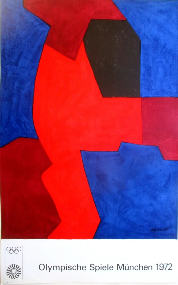 石版画 Poliakoff - OL 1972, original colourlithograph