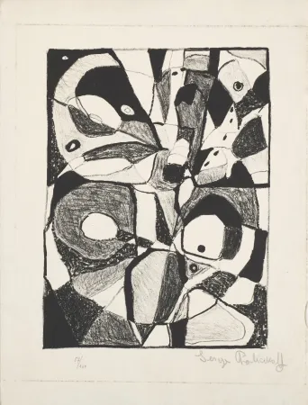 石版画 Poliakoff - Untitled, from 