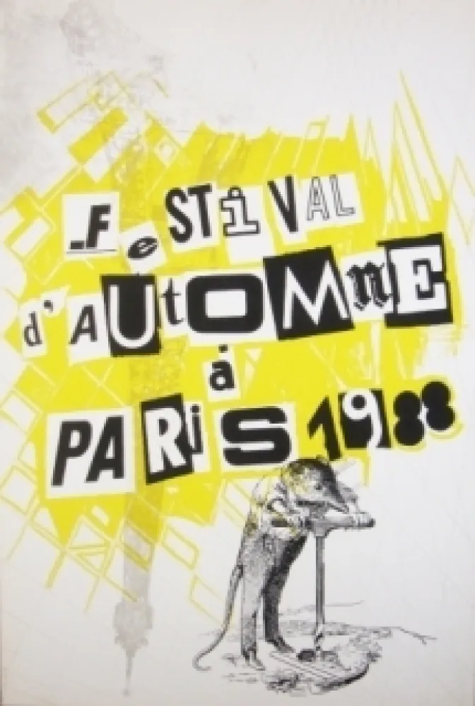 丝网印刷 Polke - Festival d'automne à Paris 1988