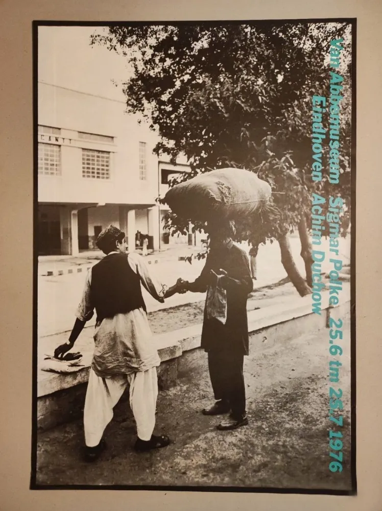 丝网印刷 Polke - „Van Abbemuseum Sigmar Polke 25.6 tm 25.7.1976 Eindhoven Achim Duchow“.