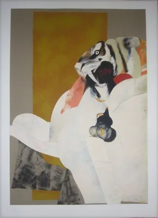 石版画 Pomar - Lion