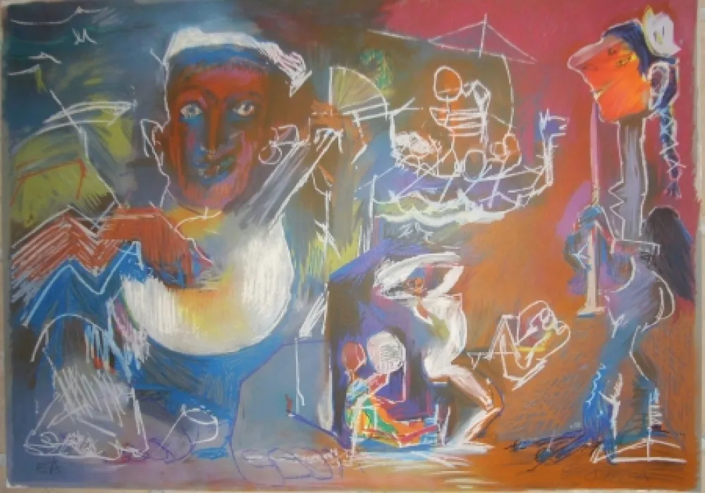 石版画 Pomar - Sans titre