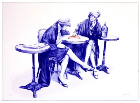 石版画 Pomet - Ménages à trois