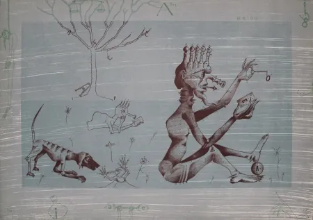 石版画 Ponç - Gos-1 / Dog-1