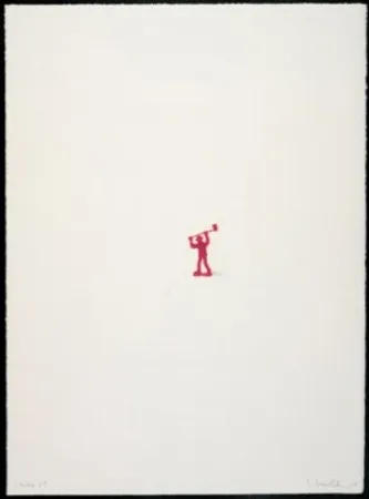 石版画 Porter - Hacha