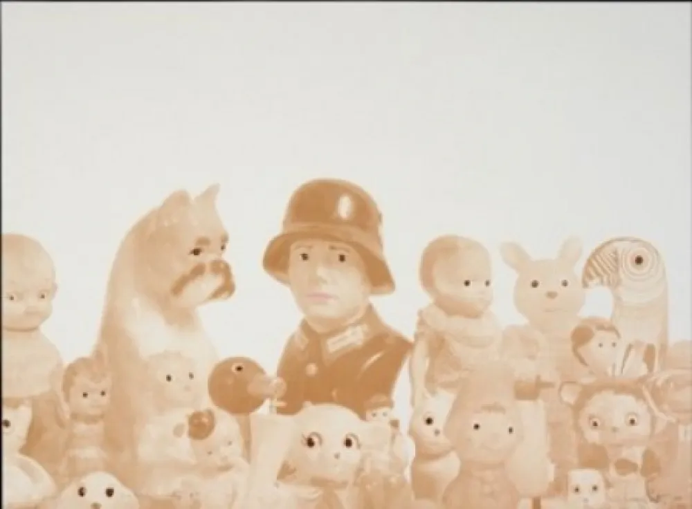 石版画 Porter - Sin título con nazi