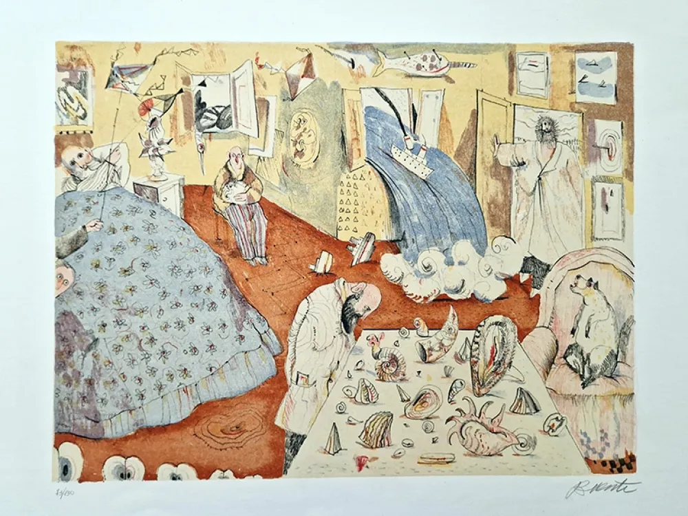 石版画 Possenti - Stanza del marinaio