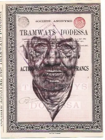 干刻版画 Powell - For all the lights of a Christmas tree, it still dies