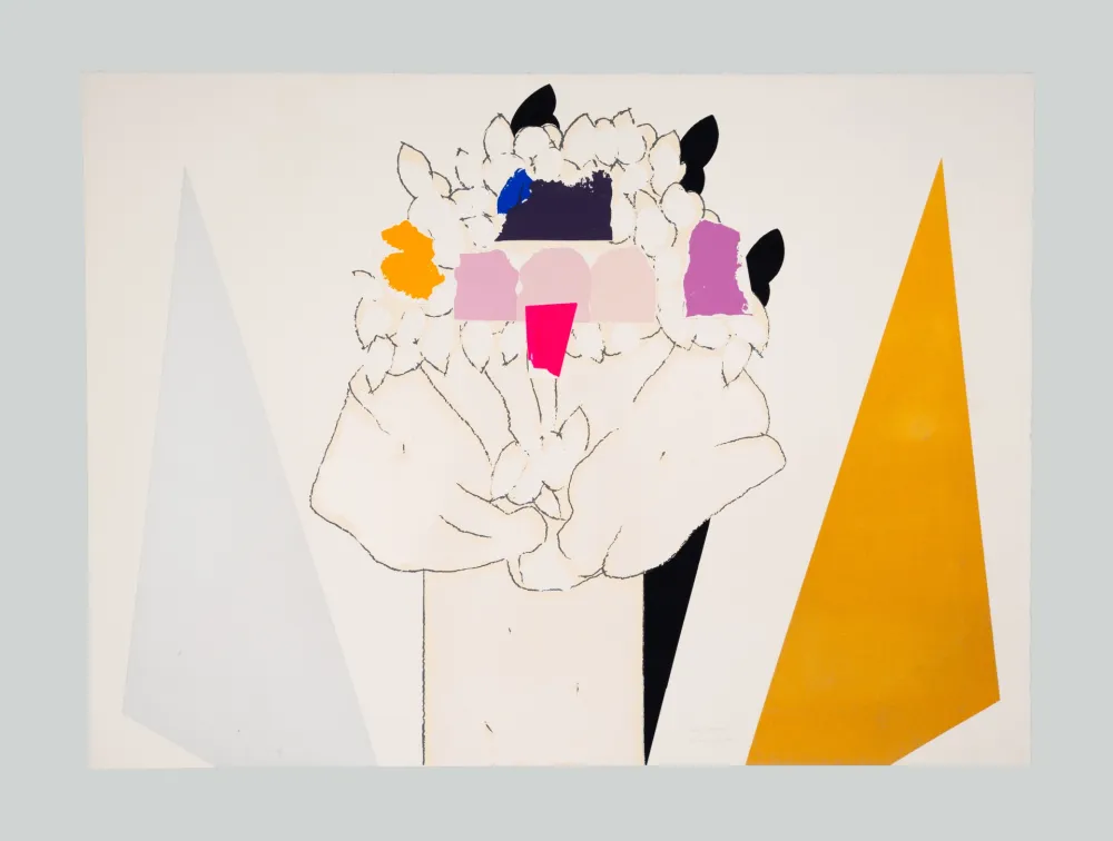 丝网印刷 Pozzati - A che punto siamo con i fiori