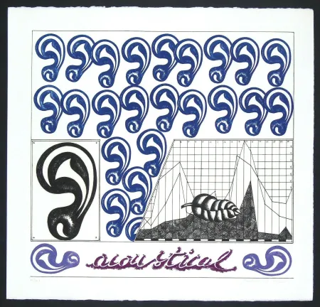 版画 Pozzati - Acoustical