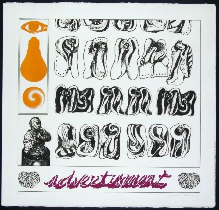 版画 Pozzati - Advertisment