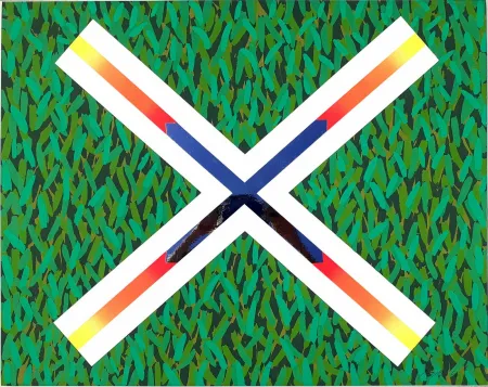 丝网印刷 Pozzati - Croce di Sant'Andrea