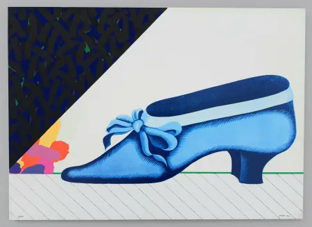 丝网印刷 Pozzati - Due passi en plen air