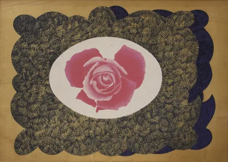 石版画 Pozzati - SENZA TITOLO