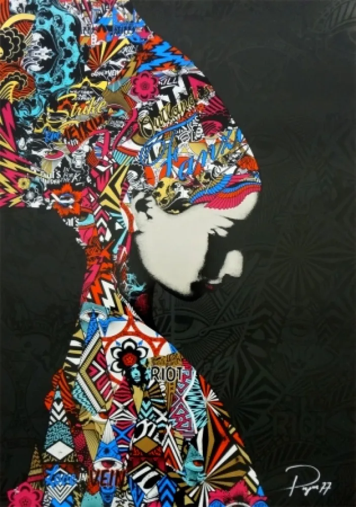 丝网印刷 Prefab77 - Oulandos D'amour - Black/Blue