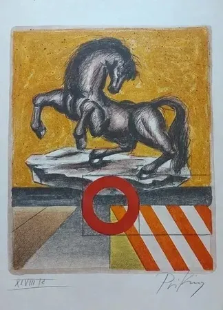 石版画 Priking - Après l orage (1972)