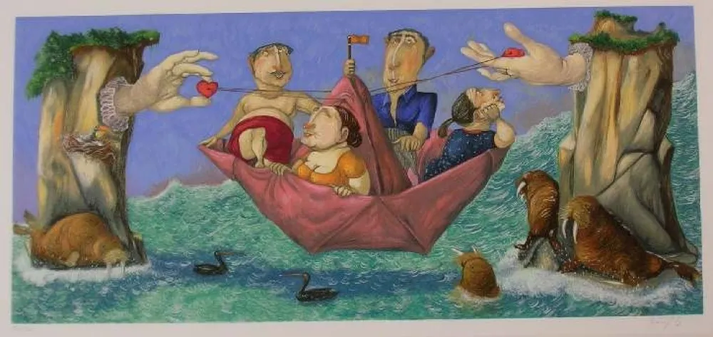 石版画 Procopio - SENZA TITOLO