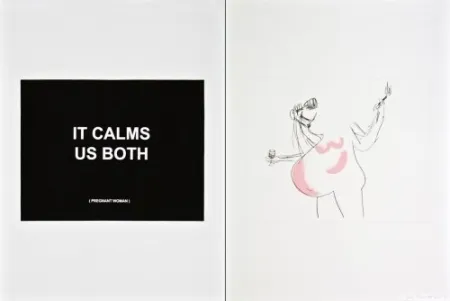 版画 Prouvost  - It calms us both 1
