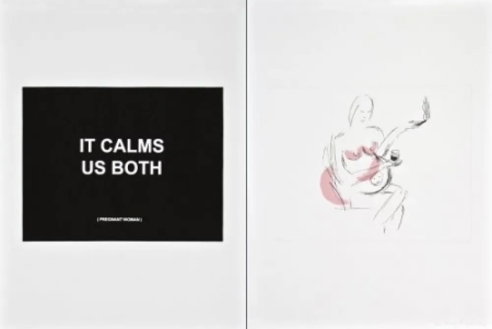 版画 Prouvost  - It calms us both 2