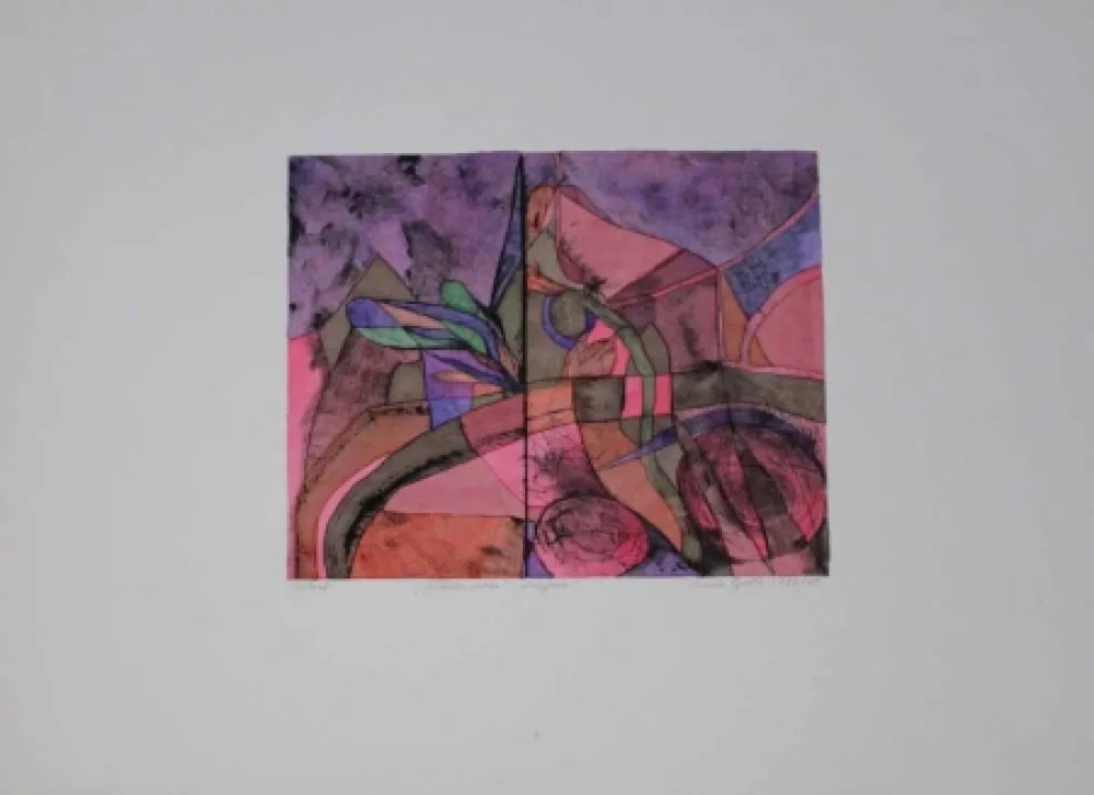 干刻版画 Pyroth - Allerlei innen.  Zwiefach.