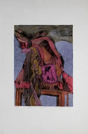 干刻版画 Pyroth - Auf dem Tisch / Auf der Krim 