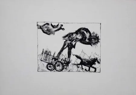 石版画 Pyroth - Der Sommerdieb.  Ein finnisches Märchen.