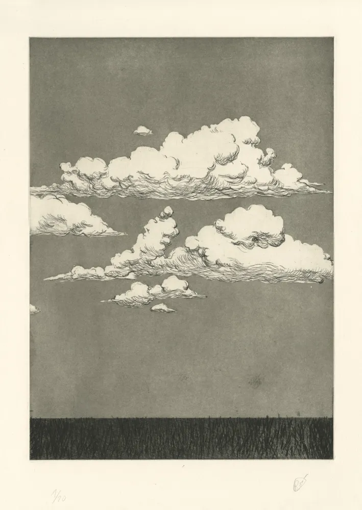 版画 Rabaté - Paysage dans le Désordre